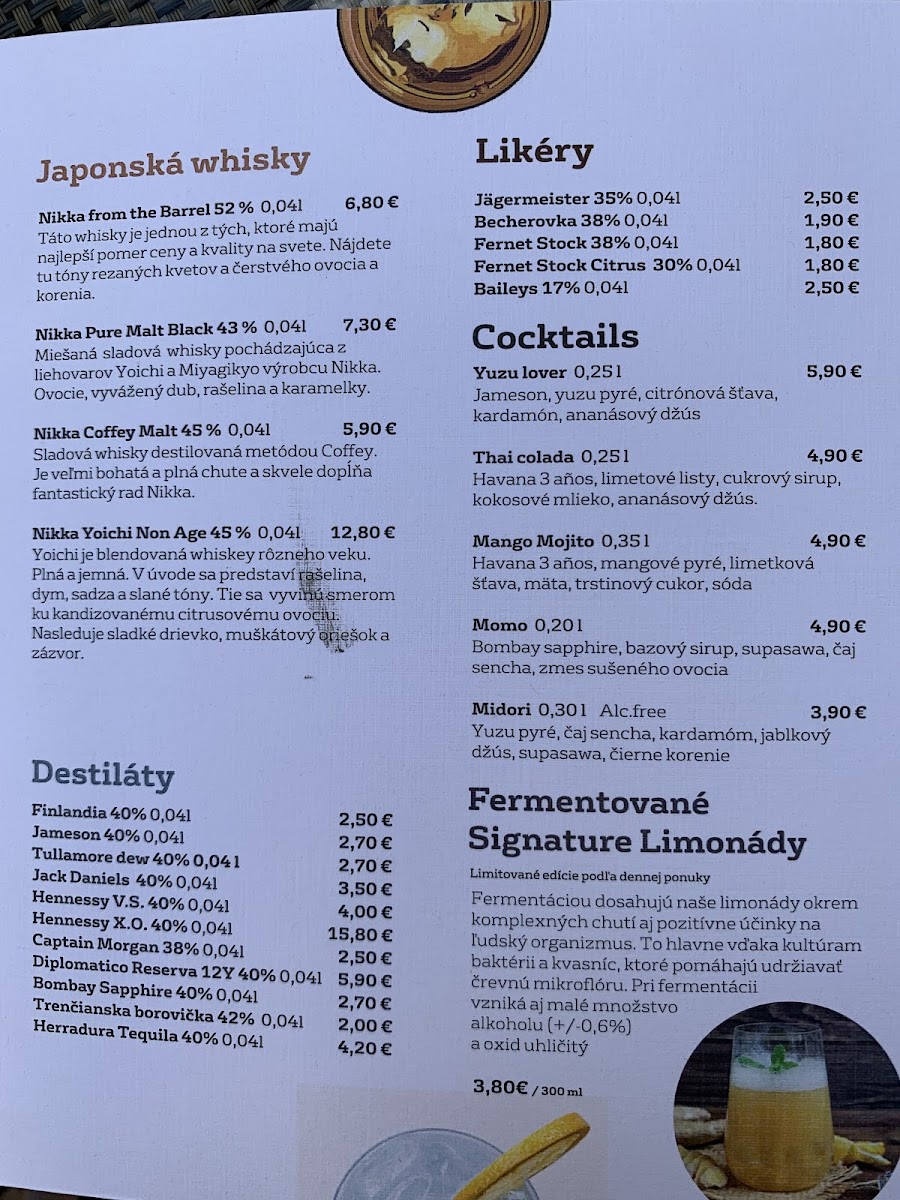 Menu Tatami Japan Restaurant Nitra-6