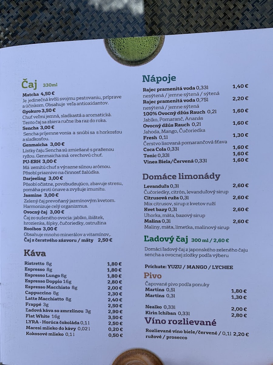 Menu Tatami Japan Restaurant Nitra-9